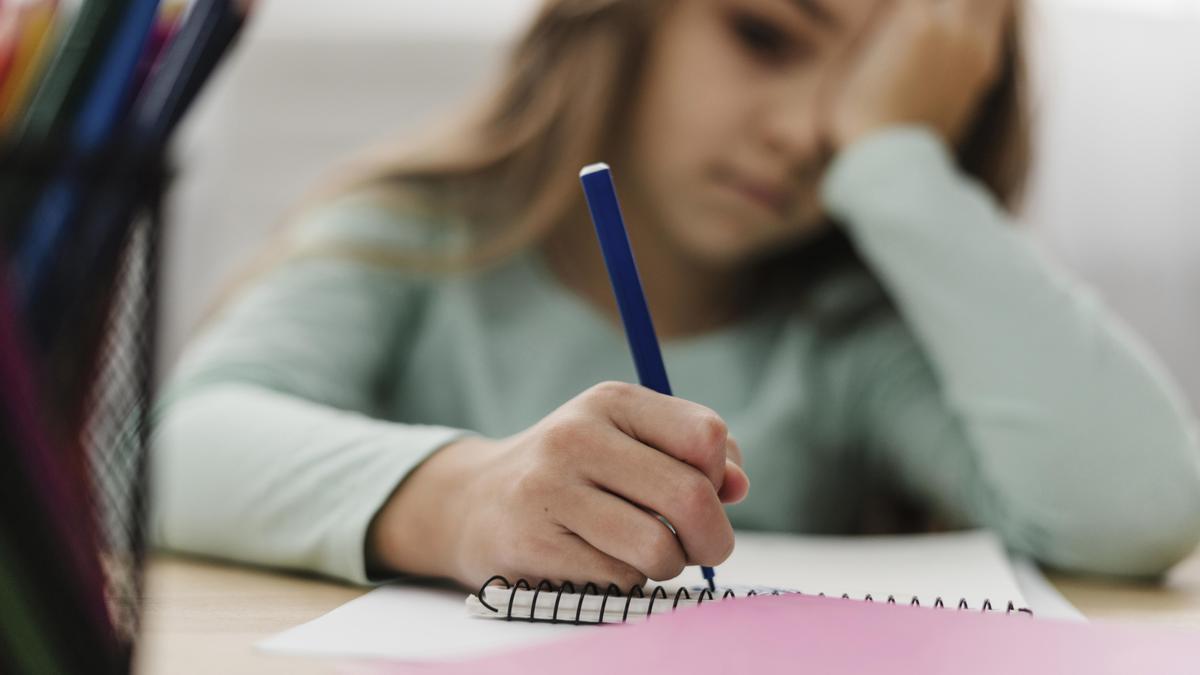 Más de la mitad de los estudiantes vascos confiesan que sienten ansiedad y estrés por los deberes escolares. Foto: Freepik