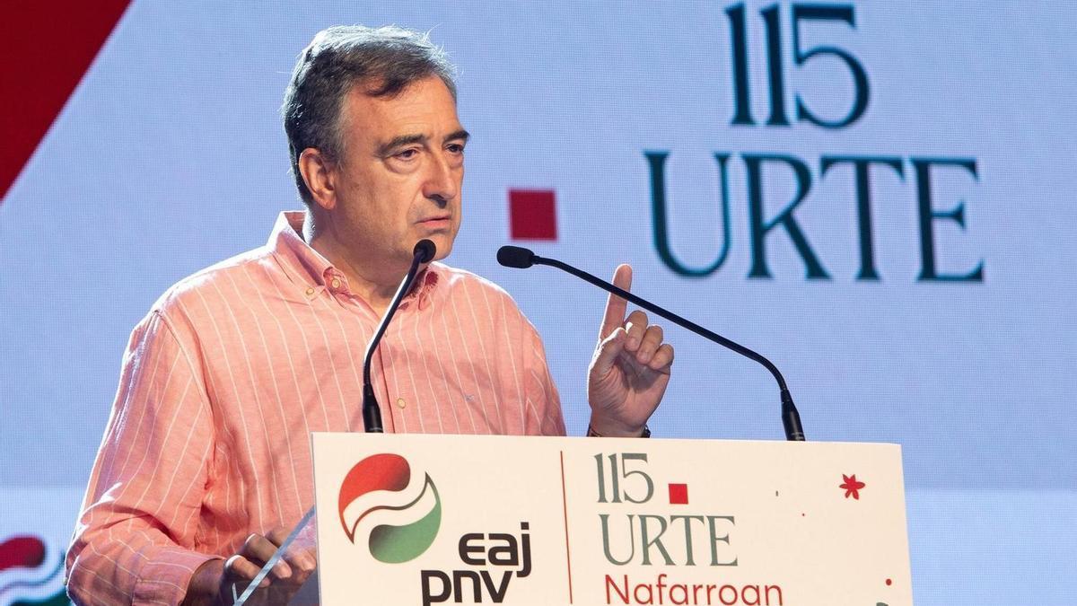El presidente del EBB del PNV, Aitor Esteban