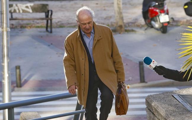 Rodrigo Rato, a su llegada al juicio.