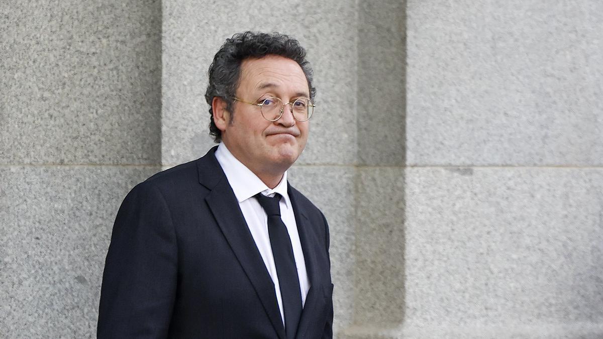 El fiscal general del Estado, Álvaro García Ortiz, a su llegada el martes al Tribunal Supremo.