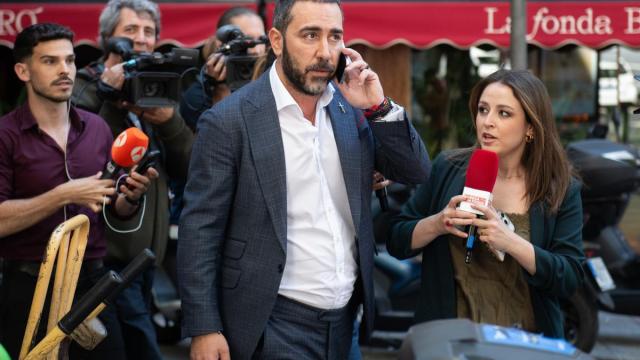 El empresario Víctor de Aldama, a la salida de la Audiencia Nacional.