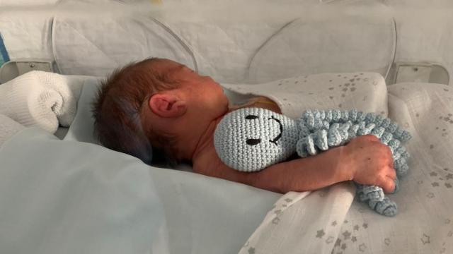 Un bebé recién nacido.