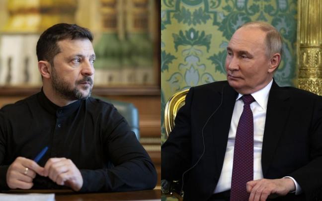 Los presidentes de Ucrania, Volodimir Zelenski, y Rusia, Vladimir Putin. / NTM / EP Los presidentes de Ucrania, Volodimir Zelenski, y Rusia, Vladimir Putin.