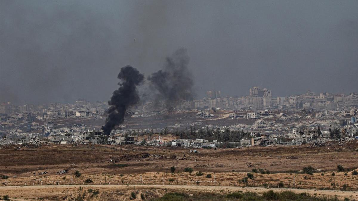 Ataques israelíes sobre la ciudad de Gaza en una foto de archivo.