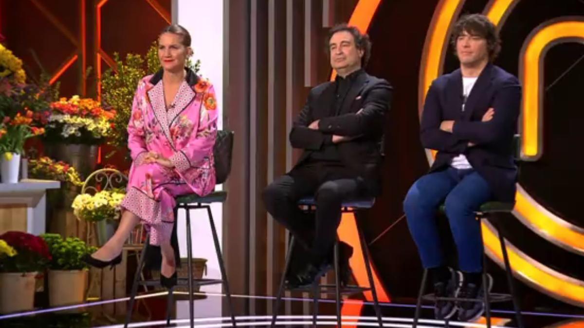 Samantha Vallejo-Nágera, Pepe Rodríguez y Jordi Cruz, el jurado de 'MasterChef'.