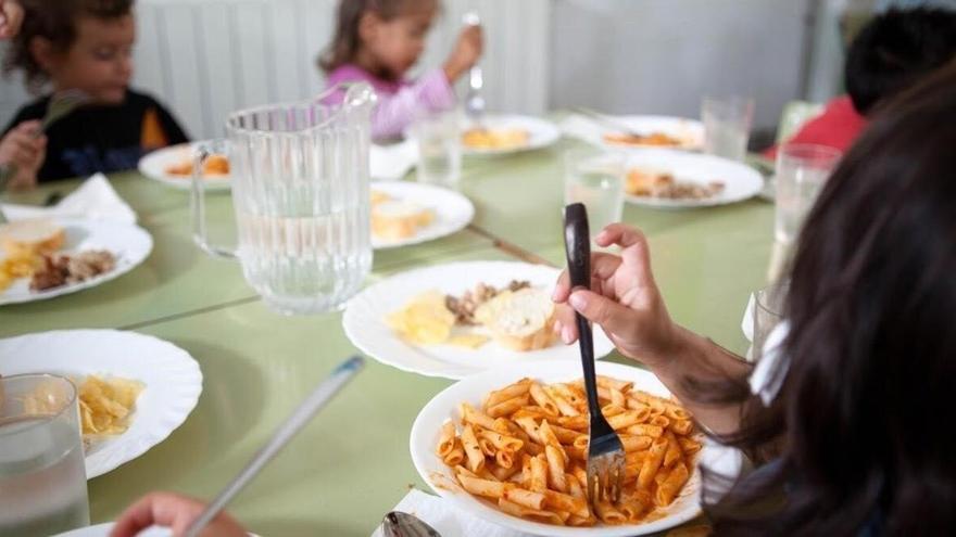 Imagen de archivo de un comedor escolar.