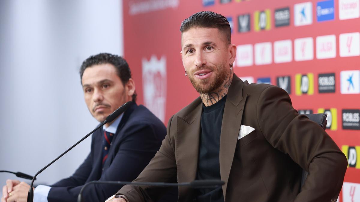 Sergio Ramos, en su segunda despedida como jugador del Sevilla.