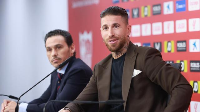 Sergio Ramos, en su segunda despedida como jugador del Sevilla.