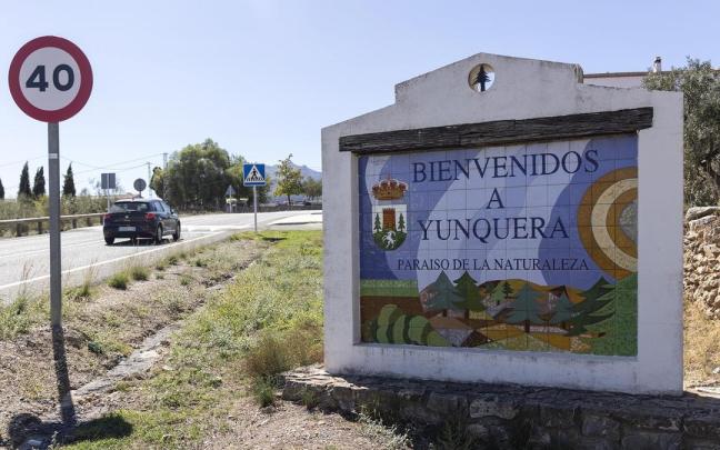 Vista de la localidad de Yunquera, donde oficiaba misa el sacerdote malagueño detenido.