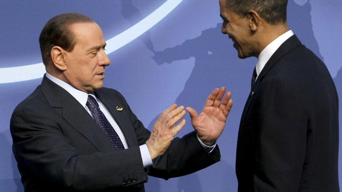 Silvio Berlusconi y Barack Obama en 2010