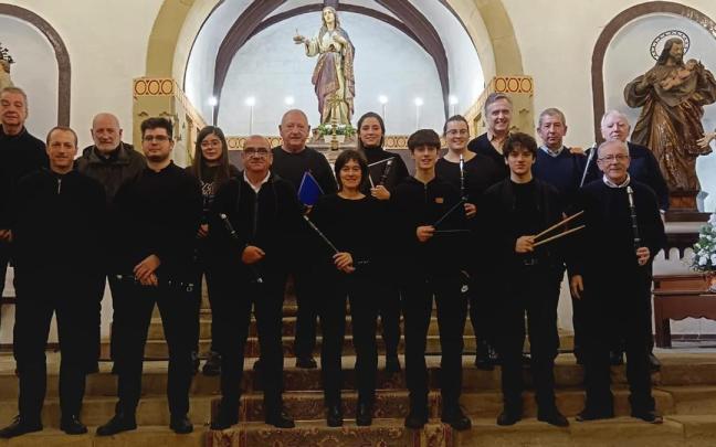 Txistularis de Ereintza, en la basílica.