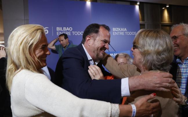 El PP vasco celebra sus resultados electorales.
