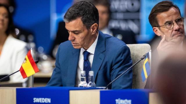 Sánchez, en la cumbre de la OTAN. / SEM VAN DER WAL Sánchez, en la cumbre de la OTAN.