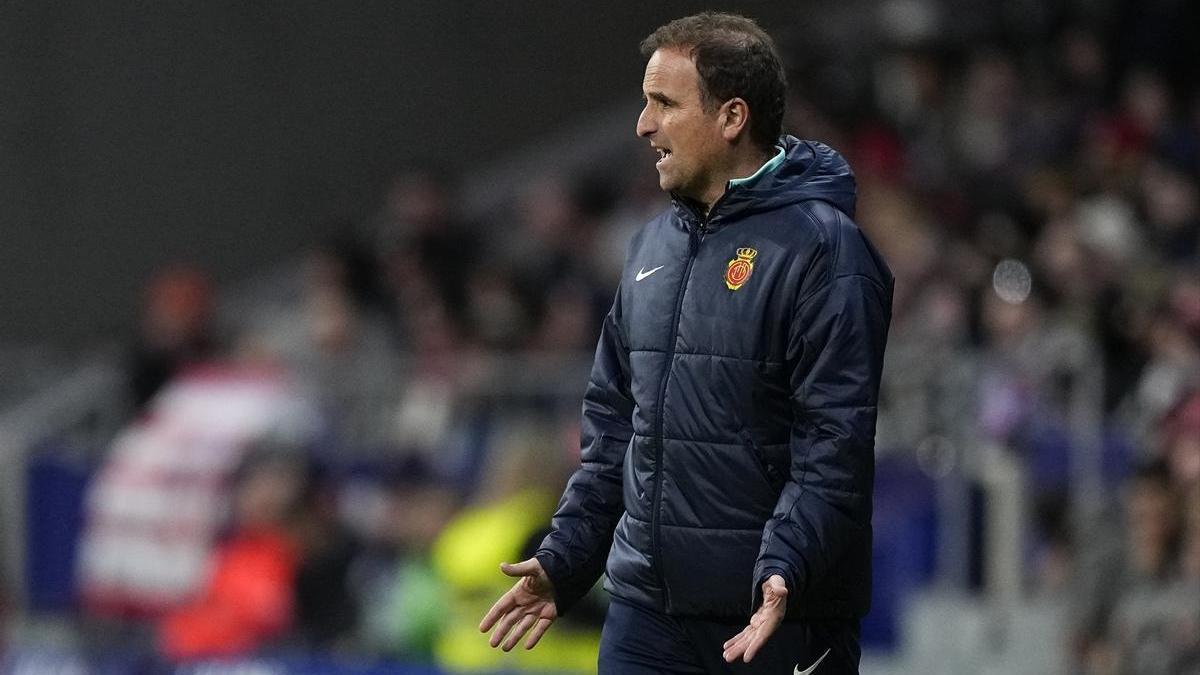 Jagoba Arrasate como entrenador del Mallorca.