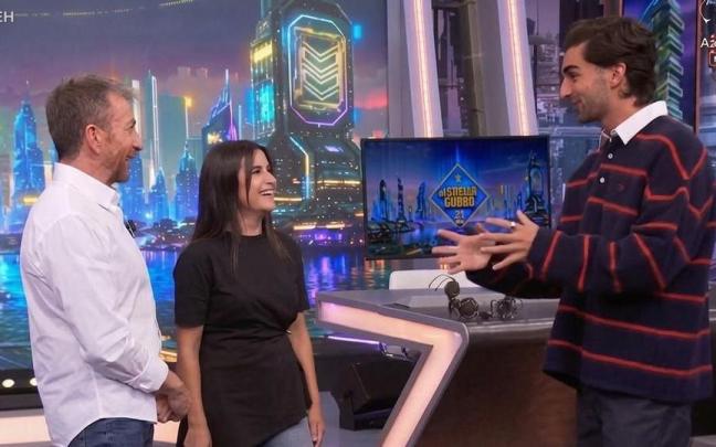 Pablo Motos, Rocío Domingo y Ferrán Torres, anoche en 'El Hormiguero'