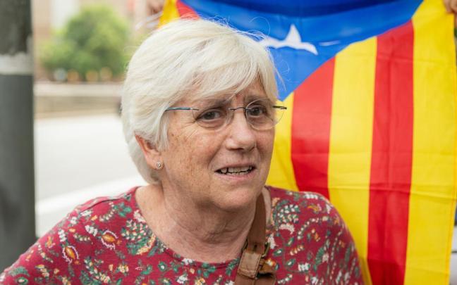 Clara Ponsatí tras ser puesta en libertad. Clara Ponsatí tras ser puesta en libertad.