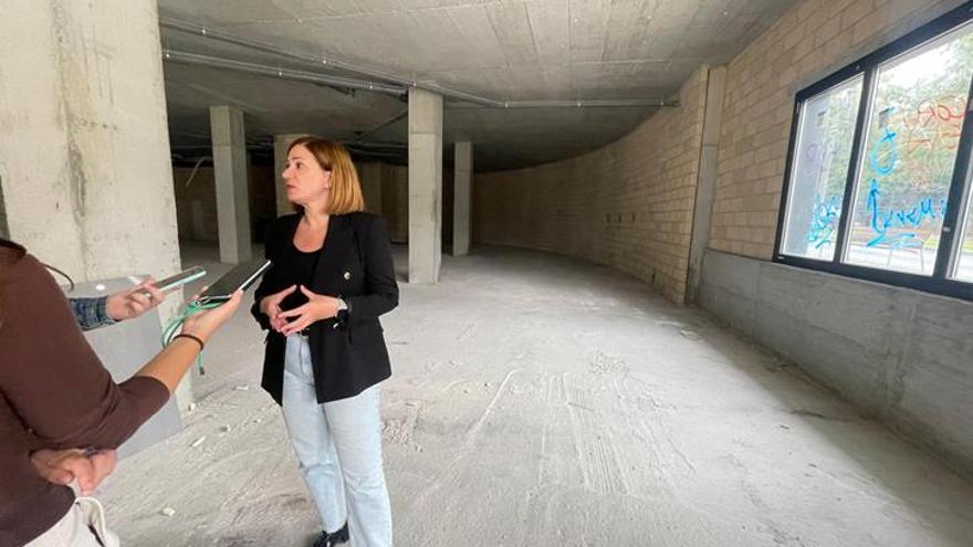 Cristina Laborda, esta mañana en el local de la calle Alarde.