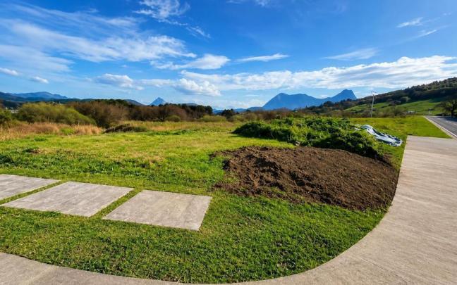 Terreno donde irán los huertos lúdicos en Eguzkitza