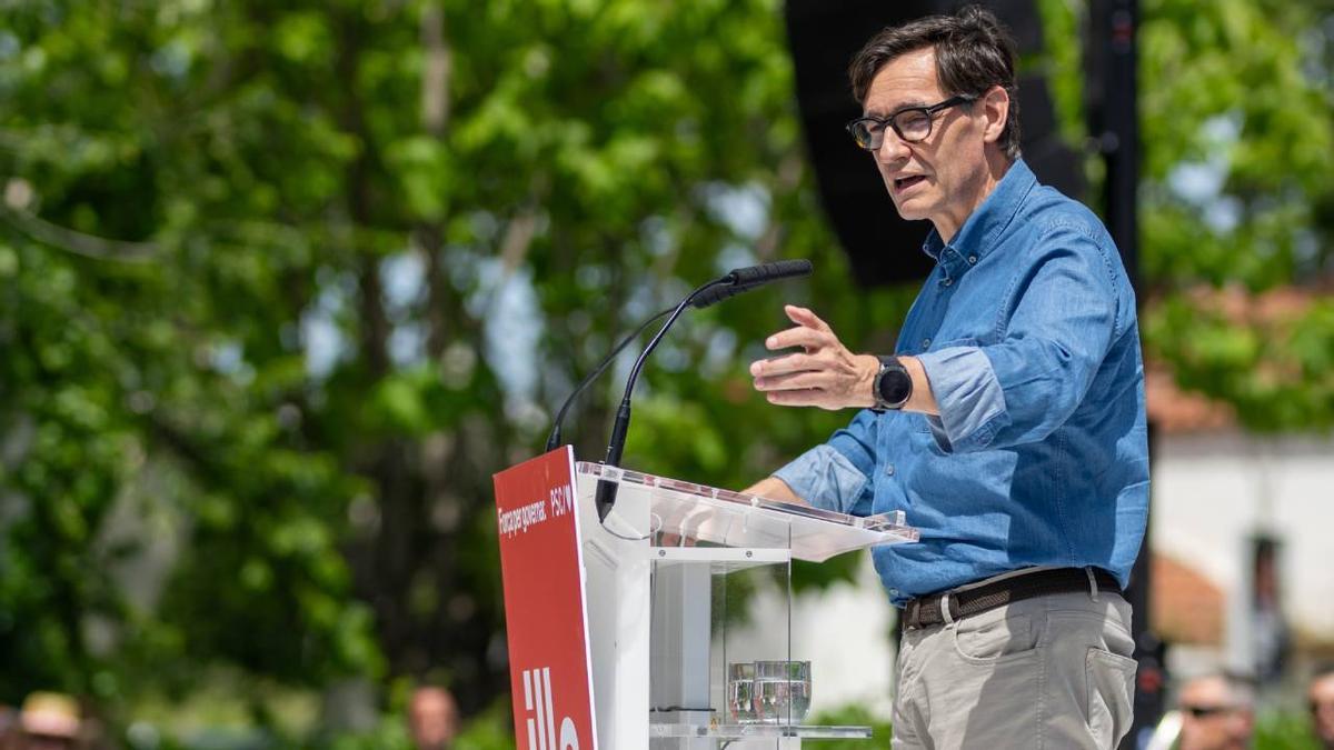 El líder del PSC y candidato a la presidencia de la Generalitat, Salvador Illa.