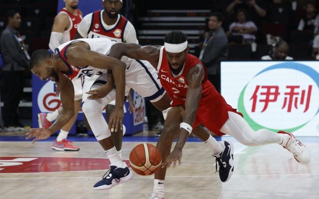 Imagen del partido entre Estados Unidos y Canadá. Imagen del partido entre Estados Unidos y Canadá.