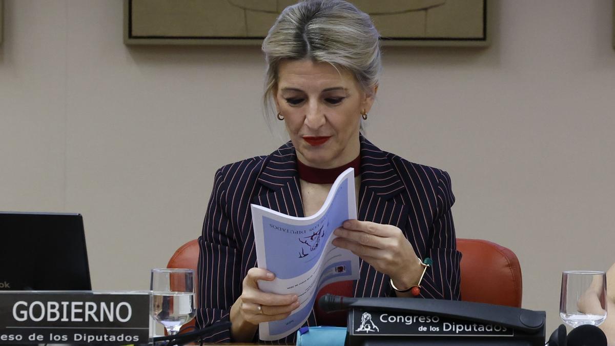 La vicepresidenta segunda del Gobierno español y ministra de Trabajo y Economía Social, Yolanda Díaz