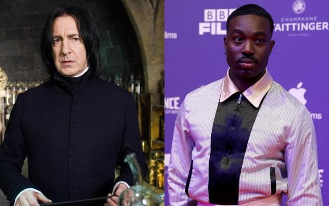 Alan Rickman como Severus Snape y Paapa Essiedu. / Warner Bros / EFE Alan Rickman como Severus Snape y Paapa Essiedu.