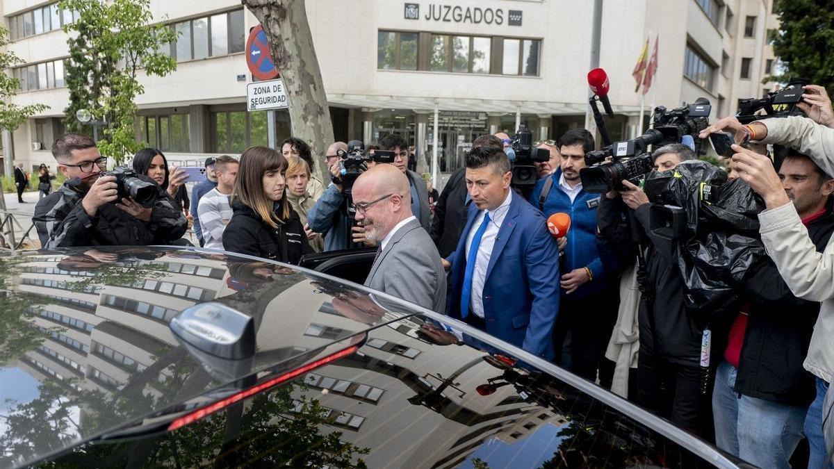 El delegado del Gobierno en la Comunidad de Madrid, Francisco Martín, sale de declarar por el ‘caso Begoña Gómez’.