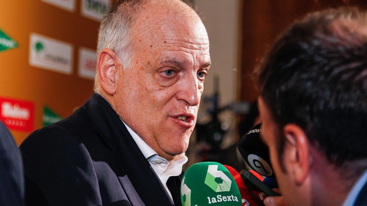 El presidente de LaLiga, Javier Tebas.