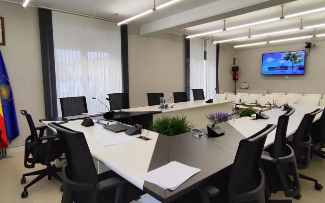 Salón de plenos del Ayuntamiento de Iruña Oka