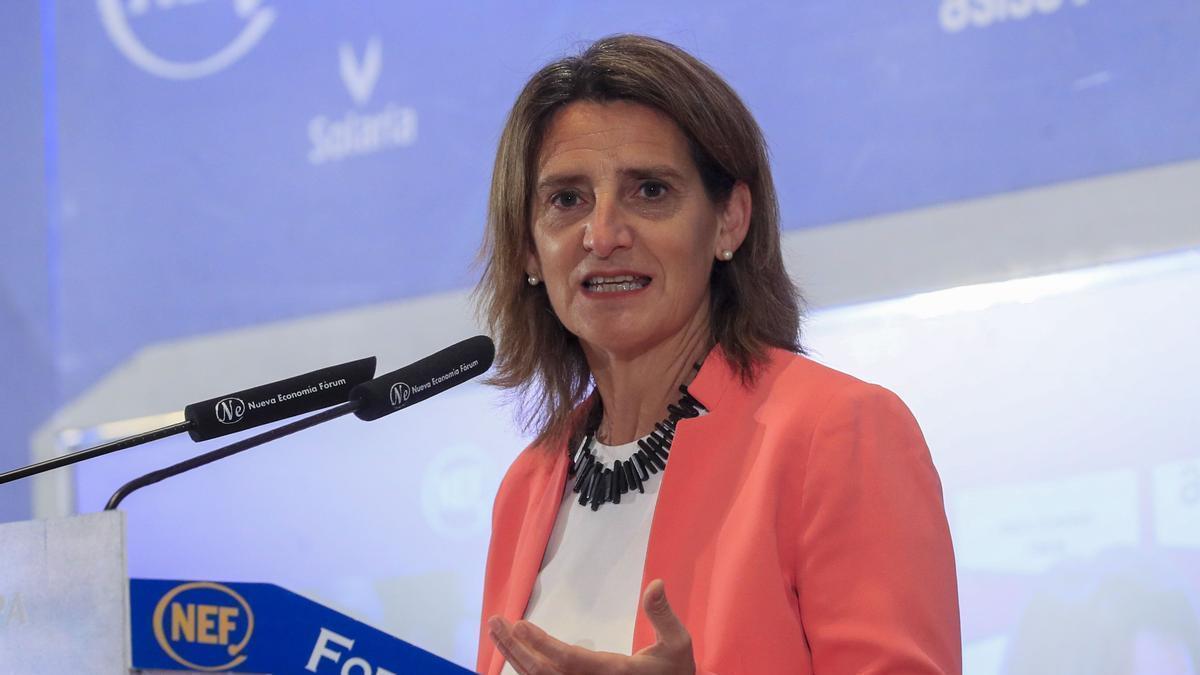 La vicepresidenta tercera y ministra para la Transición Ecológica y el Reto Demográfico, Teresa Ribera.