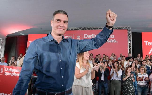 Pedro Sánchez, durante el acto en el que ha participado en Tenerife.