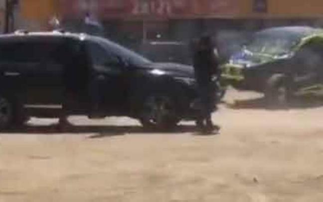 Imagen del rally donde se produjeron los asesinatos. Imagen del rally donde se produjeron los asesinatos.