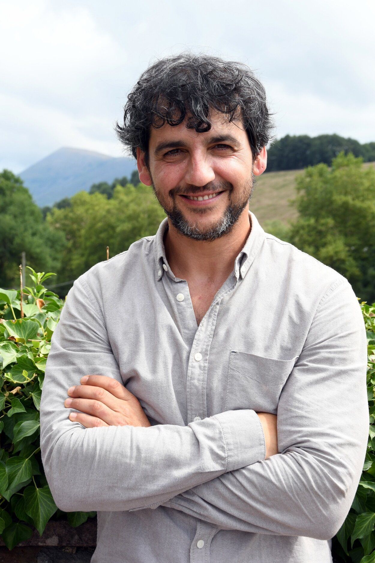 Fran Perea, posando en Baztan.