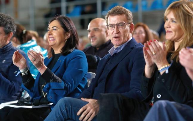 Alberto Núñez Feijóo, el domingo en un mitin en Lugo.