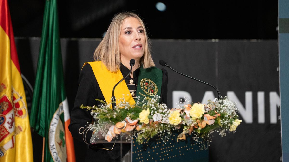 La presidenta de la Junta de Extremadura en funciones, María Guardiola.