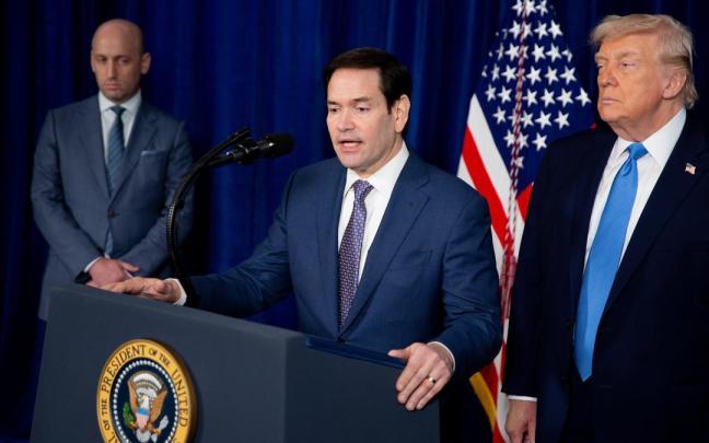 Rubio comparece junto a Trump tras el ataque a Venezuela.
