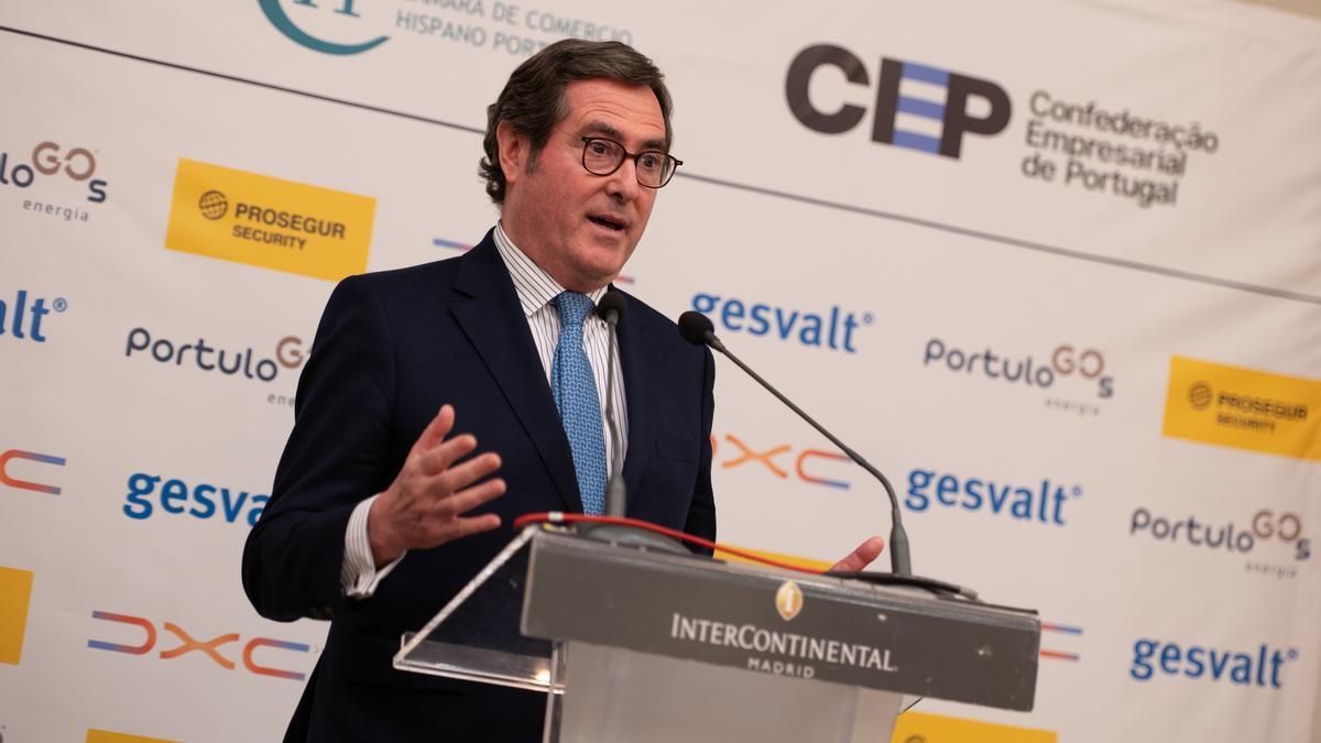 El presidente de la CEOE, Antonio Garamendi.