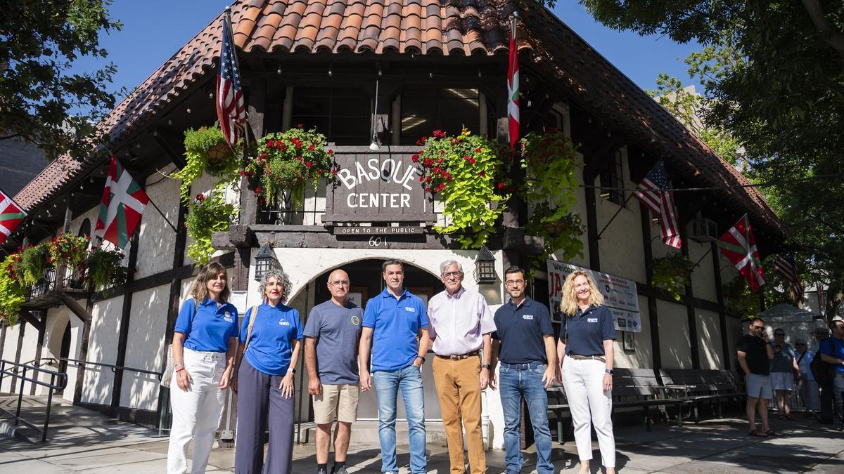 El lehendakari, Imanol Pradales, en Boise (Estados Unidos).