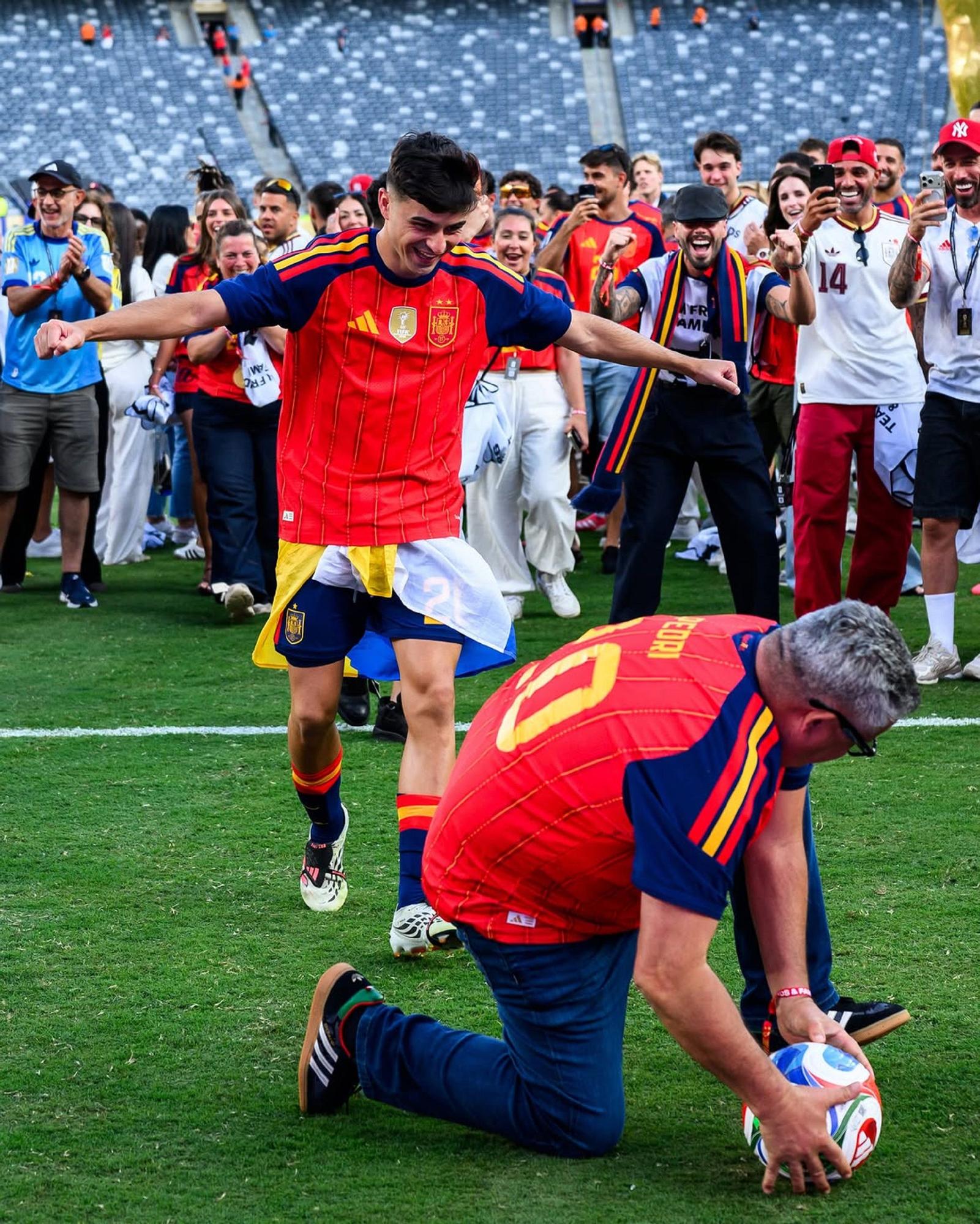 Ese penalti es la manera de Pedri de recordar el camino recorrido por su padre.