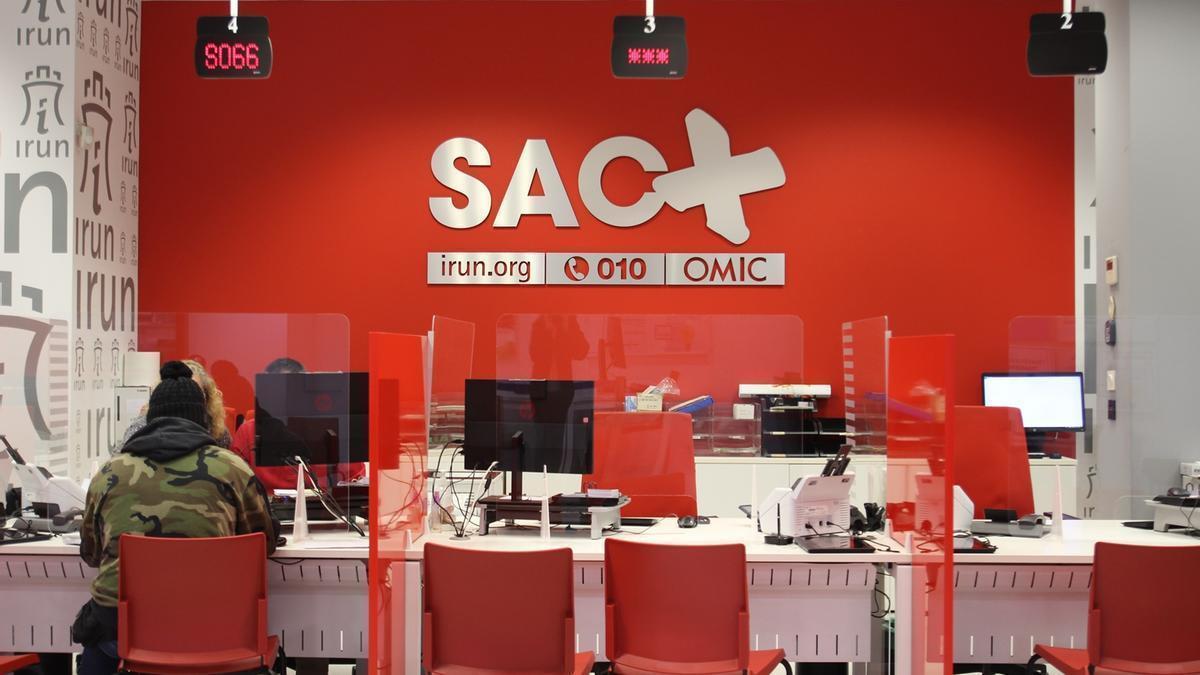 Foto de las oficinas del Servicio de Atención Ciudadana (SAC) de Irun.