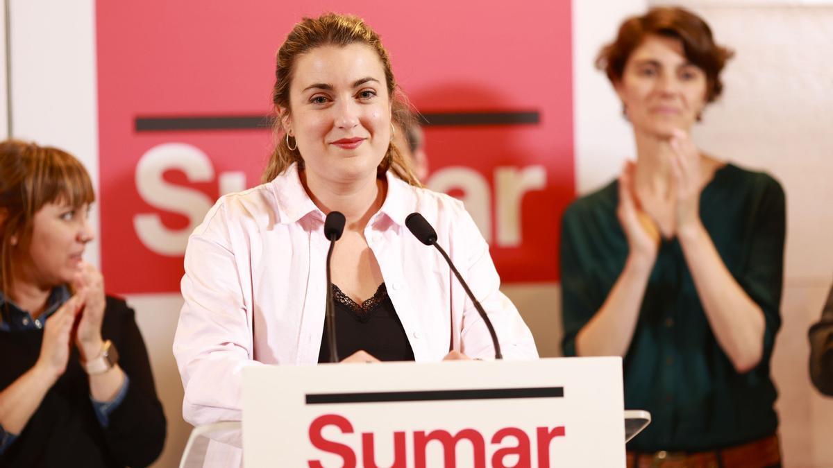Alba García, candidata de Sumar.