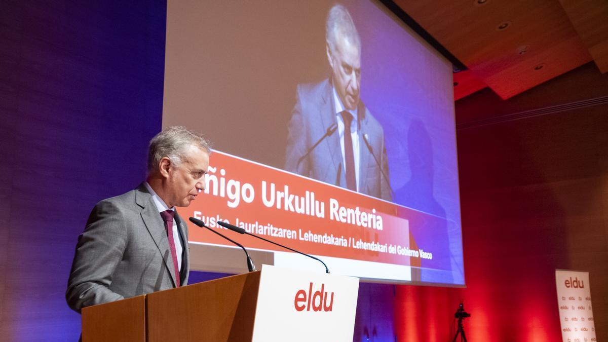 El lehendakari, Iñigo Urkullu, en la celebración del 60 aniversario del grupo ELDU.