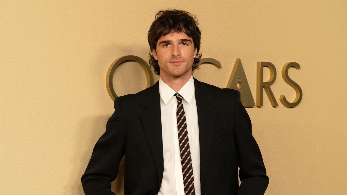 El actor Jacob Elordi en la comida que reunió hace unas semanas a los nominados a los Oscars.