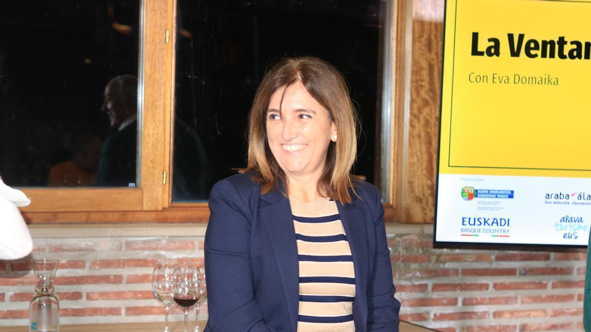 La consejera Amaia Barredo, en el programa ‘Destino Rioja Alavesa’ de la Ser, el mes pasado.