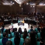 Acto de investidura de los nuevos graduados y graduadas.