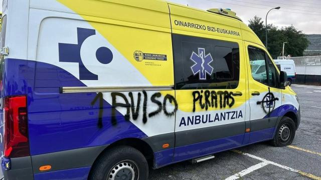 Imagen de archivo de una de las ambulancias saboteadas.