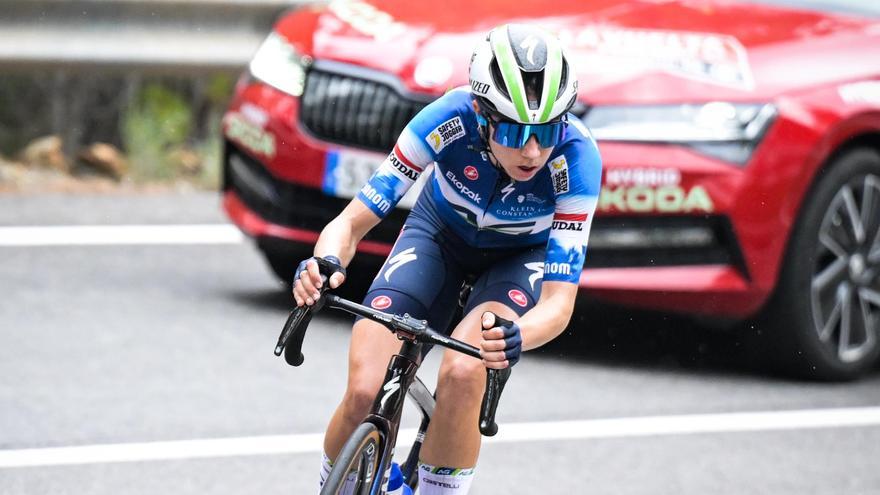 Mireia Benito, durante su gran fuga.