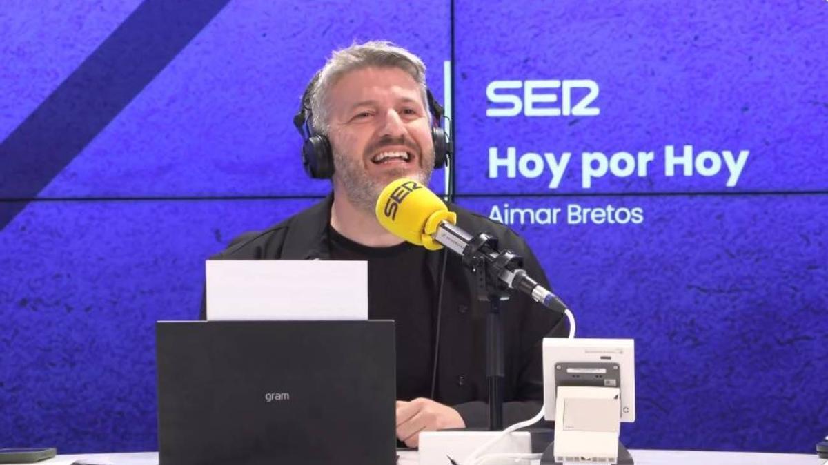 Aimar Bretos en su estreno en 'Hoy por hoy'