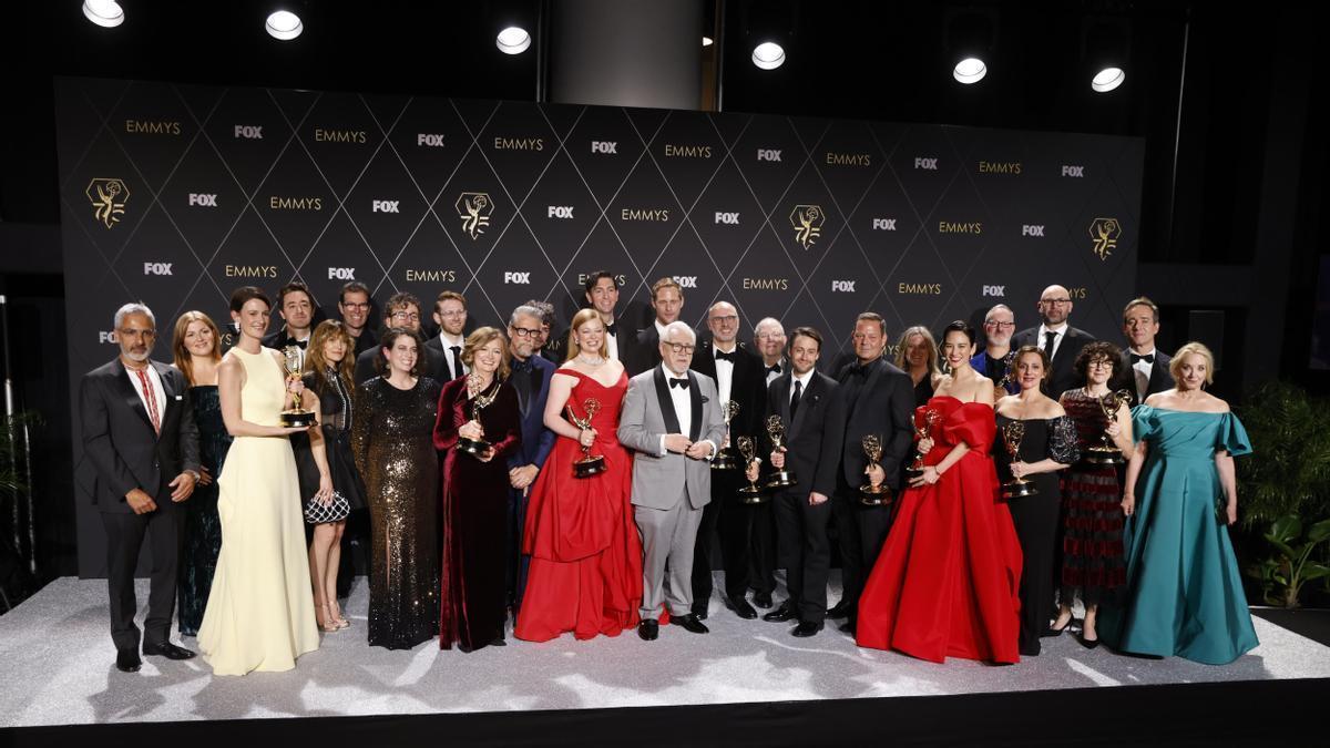 El equipo de 'Succession' en la gala de los Premiso Emmy.