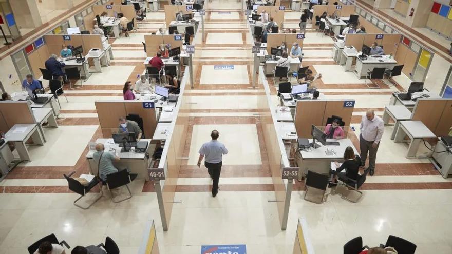 Vista de la sede de la Agencia Tributaria.